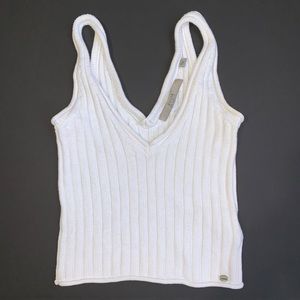 GUESS double v-neck sweater tank